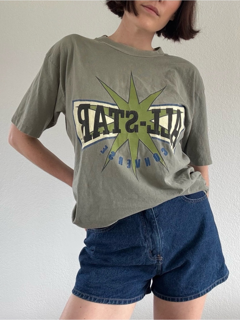 Vintage Converse Olive Green All Star Graphic Tee